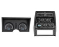 197882 CORVETTE VHX SYSTEM ANALOG CLOCK BLACK ALLOY STYLE FACE WHITE DISPLAY