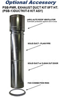 13" DIA. 8' DUCT W/ RAIN HEAD (PMR1