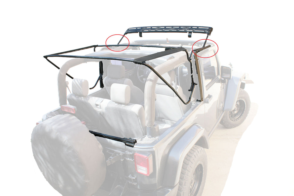 MST FUL HDWRE 07-18 JK 2DR BLK DIA
