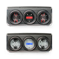 1967 CAMARO W/ CONSOLE GAUGES VHX SYSTEM SILVER ALLOY STYLE FACE RED DISPLAY