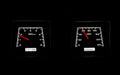 1969 CAMARO W/ CONSOLE GAUGES VHX SYSTEM BLACK ALLOY STYLE FACE WHITE DISPLAY