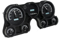 196772 CHEVY TRUCK VHX SYSTEM BLACK ALLOY STYLE FACE WHITE DISPLAY