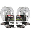 POWERSTOP FRONT AND REAR Z23 COATED KIT W PC CALS CPC6560-23