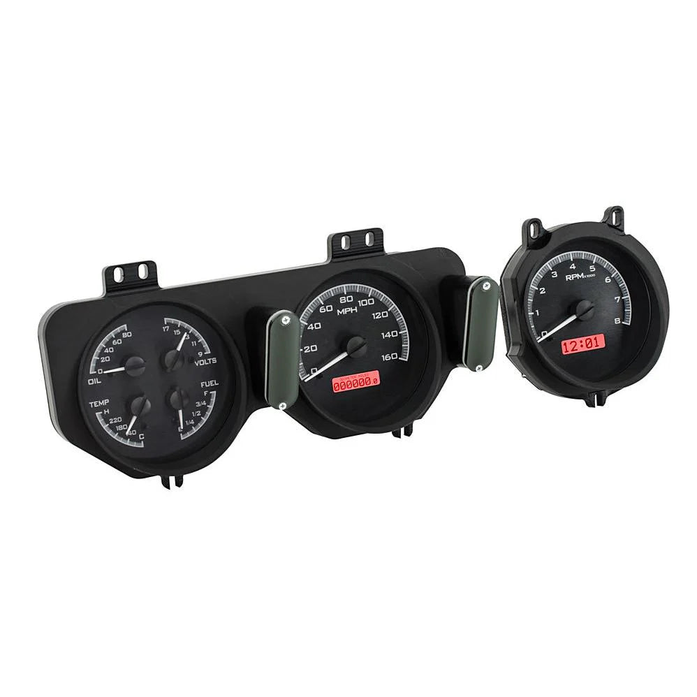 1968 PONTIAC GTO VHX SYSTEM BLACK ALLOY STYLE FACE RED DISPLAY