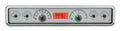 RECTANGLE UNIVERSAL VHX SYSTEM SILVER ALLOY STYLE FACE RED DISPLAY