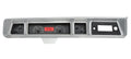 1966 IMPALA/CAPRICE VHX SYSTEM BLACK ALLOY STYLE FACE RED DISPLAY