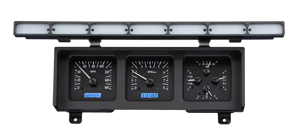 198086 FORD PICKUP VHX SYSTEM BLACK ALLOY STYLE FACE BLUE DISPLAY