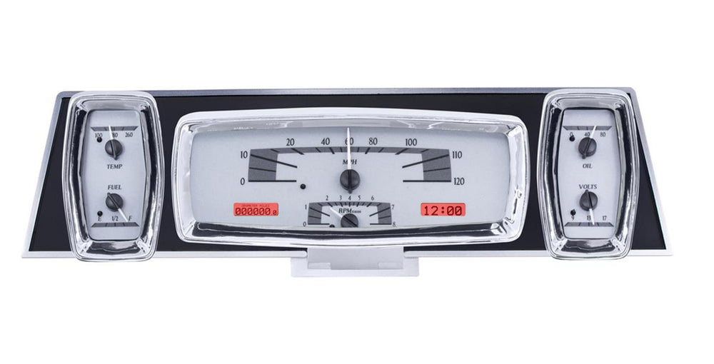 196163 LINCOLN CONTINENTAL VHX SYSTEM SILVER ALLOY STYLE FACE RED DISPLAY