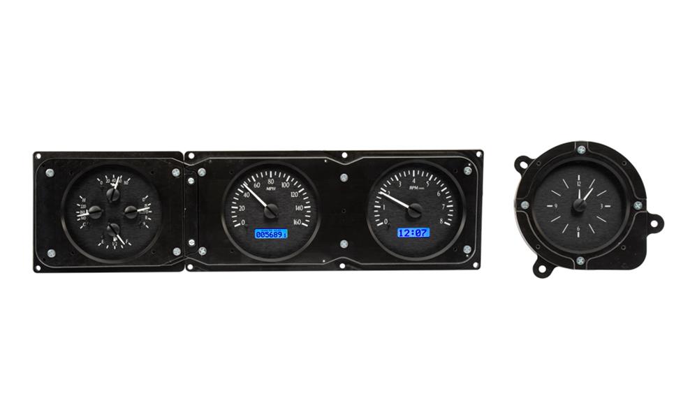 196869 FORD TORINO VHX SYSTEM BLACK ALLOY STYLE FACE BLUE DISPLAY