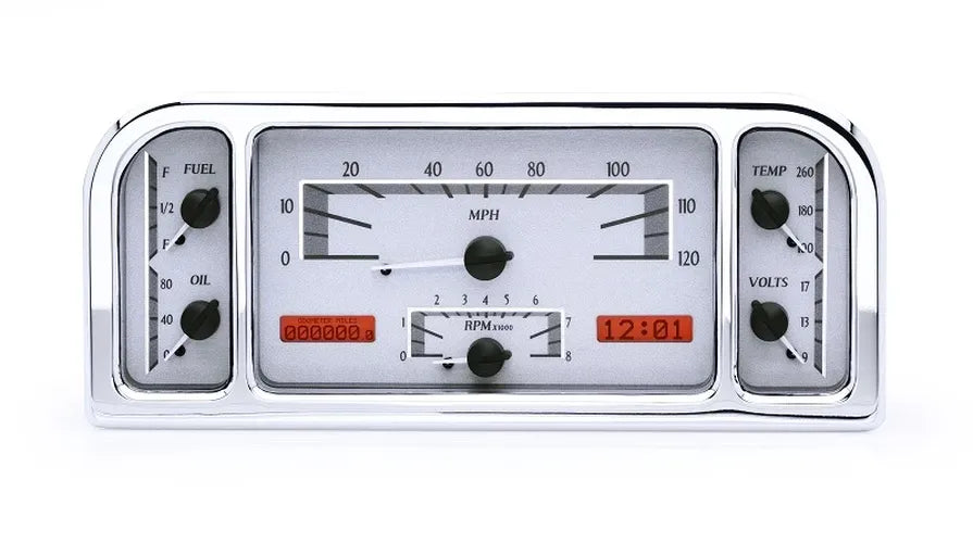 193738 FORD CAR VHX SYSTEM SILVER ALLOY STYLE FACE RED DISPLAY