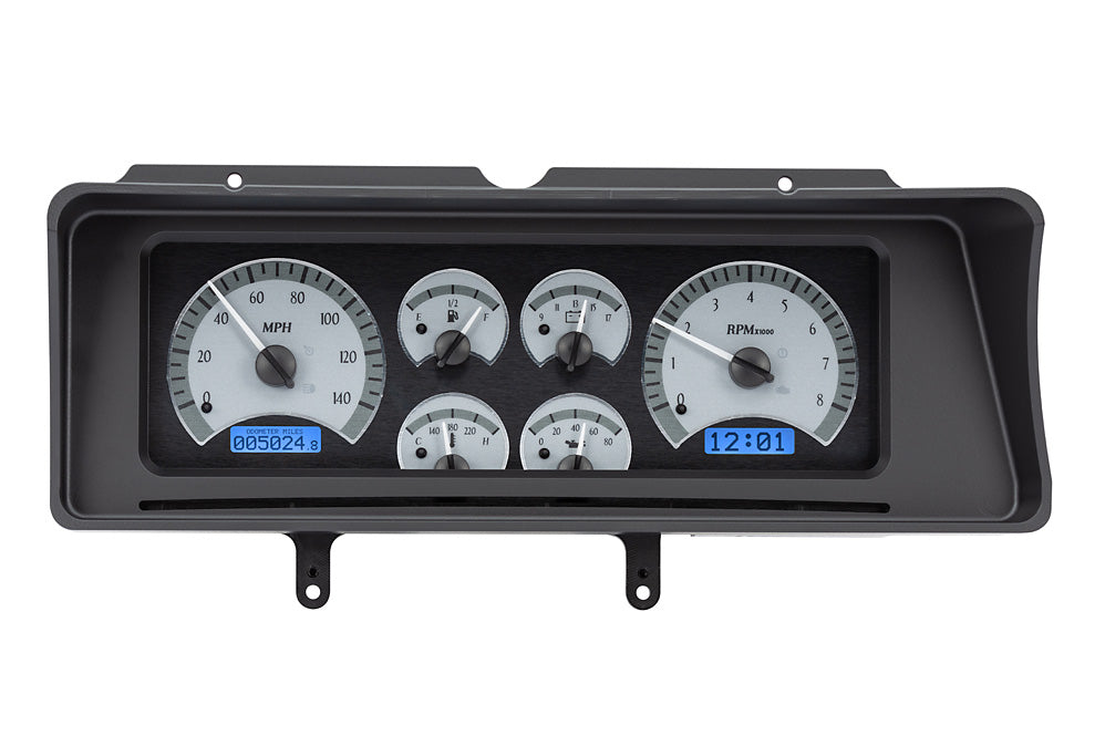 197888 CHEVY MONTE CARLO VHX SYSTEM SILVER ALLOY STYLE FACE BLUE DISPLAY