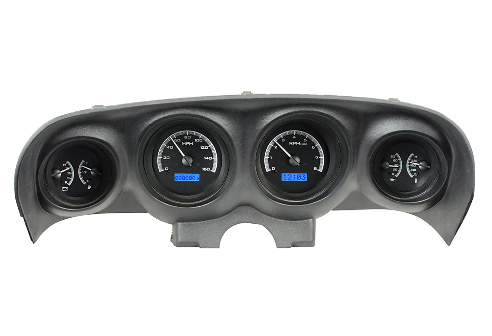 196970 MUSTANG VHX SYSTEM BLACK ALLOY STYLE FACE RED DISPLAY