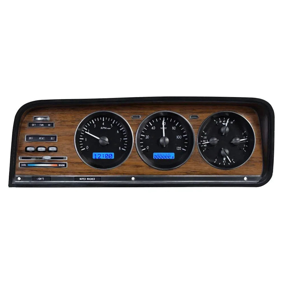 197385 WAGONEER/JTRUCKS VHX SYSTEM BLACK ALLOY STYLE FACE BLUE DISPLAY