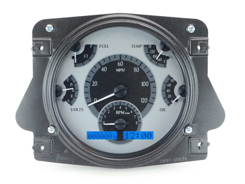196677 FORD BRONCO VHX SYSTEM SILVER ALLOY STYLE FACE BLUE DISPLAY