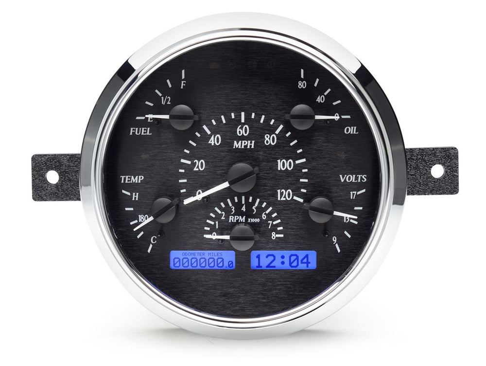 194950 FORD CAR VHX SYSTEM BLACK ALLOY STYLE FACE BLUE DISPLAY