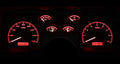 199092 CAMARO VHX SYSTEM BLACK ALLOY STYLE FACE RED DISPLAY