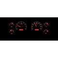 197986 MUSTANG VHX SYSTEM SILVER ALLOY STYLE FACE RED DISPLAY
