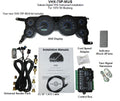 197986 MUSTANG VHX SYSTEM SILVER ALLOY STYLE FACE RED DISPLAY