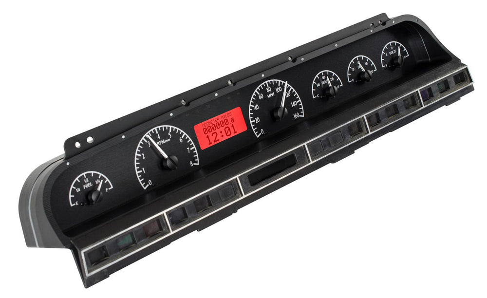 196970 IMPALA/CAPRICE VHX SYSTEM BLACK ALLOY STYLE FACE RED DISPLAY