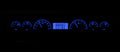 RECTANGLE UNIVERSAL VHX SYSTEM SILVER ALLOY STYLE FACE BLUE DISPLAY