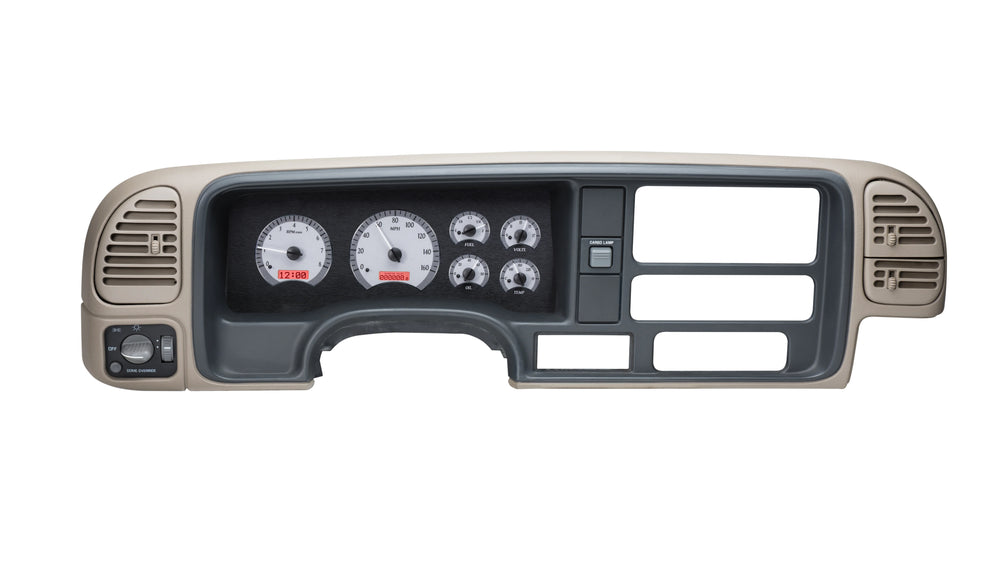 199598 CHEVY PICKUP VHX SYSTEM SILVER ALLOY STYLE FACE RED DISPLAY