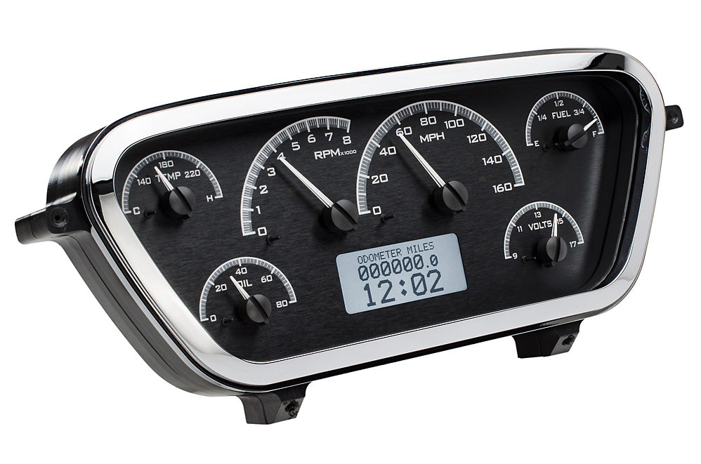 195355 FORD F100 VHX SYSTEM SILVER ALLOY STYLE FACE RED DISPLAY