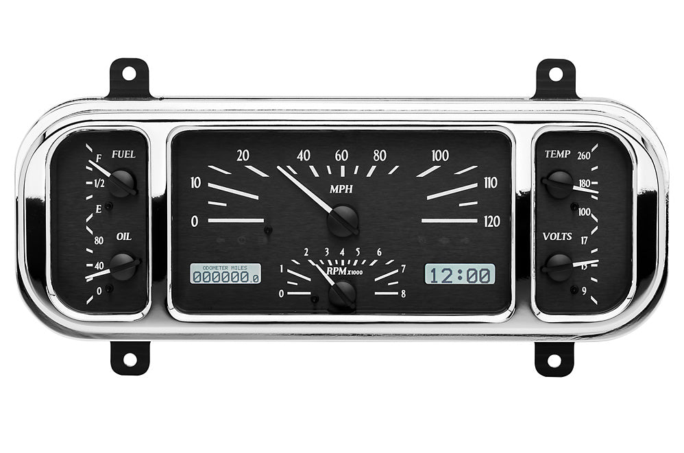 193738 CHEVY CAR VHX SYSTEM BLACK ALLOY STYLE FACE RED DISPLAY
