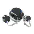 TRIPLE ROUND UNIVERSAL VHX SYSTEM SILVER ALLOY STYLE FACE WHITE DISPLAY