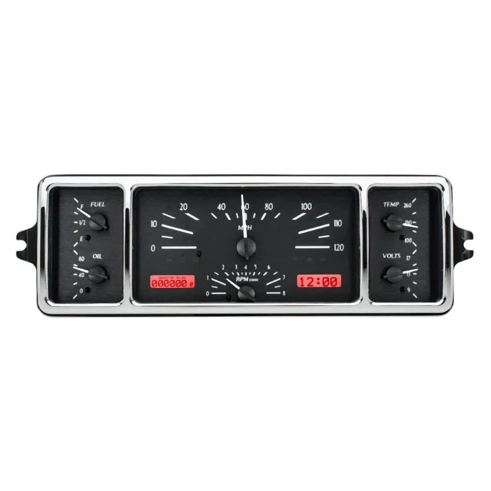 1939 CHEVY CAR VHX SYSTEM BLACK ALLOY STYLE FACE BLUE DISPLAY