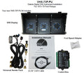 197379 FORD PICKUP VHX SYSTEM CARBON FIBER STYLE FACE BLUE DISPLAY