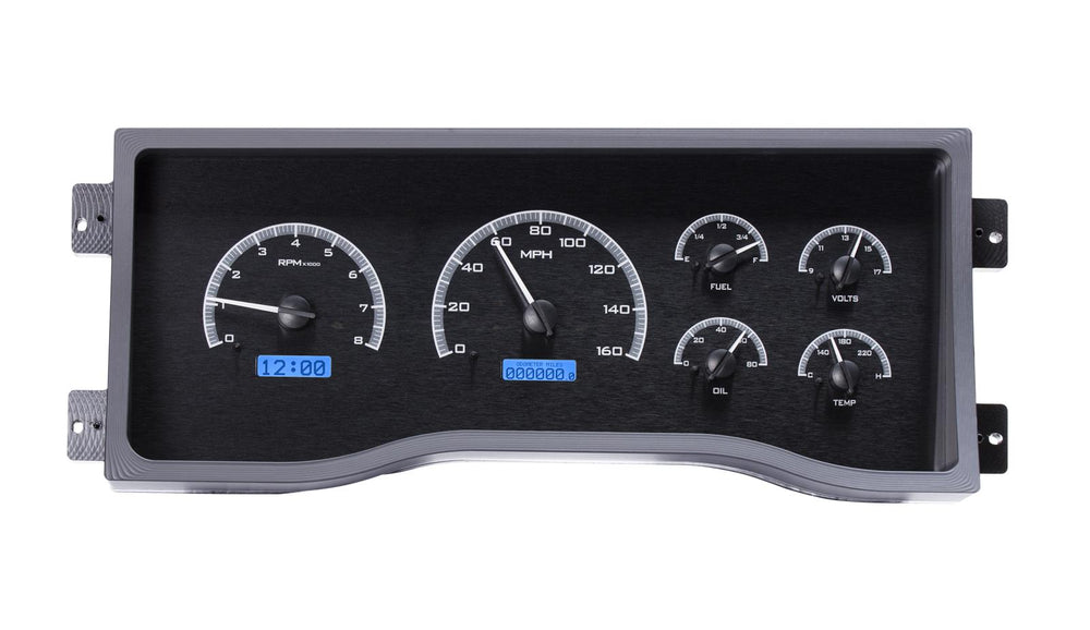 199598 CHEVY PICKUP VHX SYSTEM BLACK ALLOY STYLE FACE BLUE DISPLAY