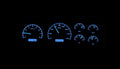 199598 CHEVY PICKUP VHX SYSTEM BLACK ALLOY STYLE FACE BLUE DISPLAY