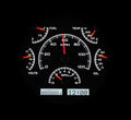 196677 FORD BRONCO VHX SYSTEM BLACK ALLOY STYLE FACE WHITE DISPLAY
