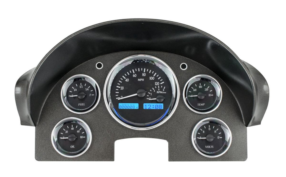 1956 FORD CAR VHX SYSTEM BLACK ALLOY STYLE FACE BLUE DISPLAY
