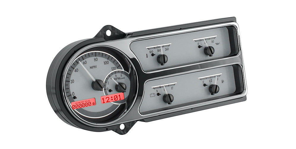 194850 FORD TRUCK VHX SYSTEM SILVER ALLOY STYLE FACE RED DISPLAY