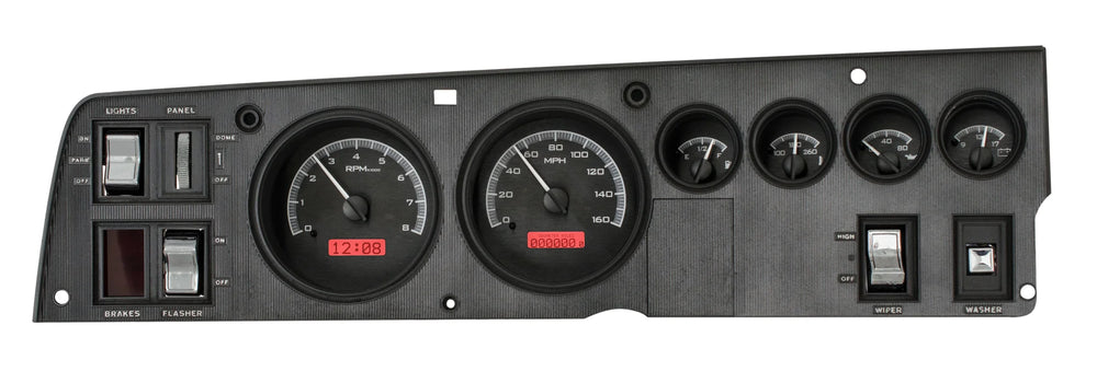 196870 CHARGER/ RALLYE BBODY VHX SYSTEM SILVER ALLOY STYLE FACE RED DISPLAY