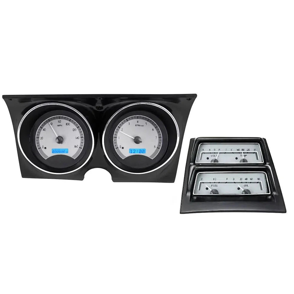 1968 CAMARO W/ CONSOLE GAUGES VHX SYSTEM CARBON FIBER STYLE FACE RED DISPLAY