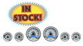 6PIECE ROUND UNIVERSAL VHX SYSTEM BLACK ALLOY STYLE FACE BLUE DISPLAY