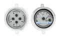 195152 FORD TRUCK VHX SYSTEM SILVER ALLOY STYLE FACE WHITE DISPLAY