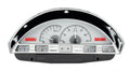 1956 FORD F100 VHX SYSTEM SILVER ALLOY STYLE FACE RED DISPLAY