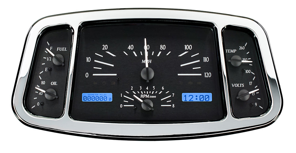 193334 FORD CAR VHX SYSTEM SILVER ALLOY STYLE FACE BLUE DISPLAY