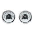 DUAL ROUND UNIVERSAL VHX SYSTEM SILVER ALLOY STYLE FACE WHITE DISPLAY