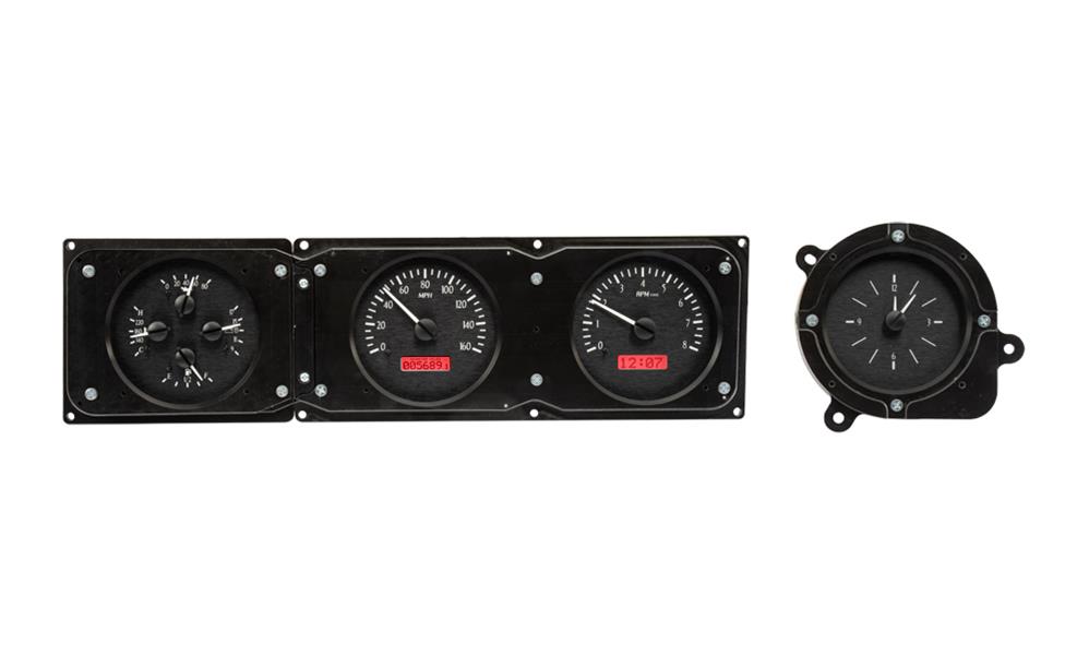 196869 FORD TORINO VHX SYSTEM BLACK ALLOY STYLE FACE RED DISPLAY