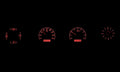 196869 FORD TORINO VHX SYSTEM BLACK ALLOY STYLE FACE RED DISPLAY