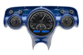 1957 CHEVY CAR VHX SYSTEM BLACK ALLOY STYLE FACE BLUE DISPLAY