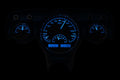 1957 CHEVY CAR VHX SYSTEM BLACK ALLOY STYLE FACE BLUE DISPLAY