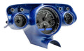 1957 CHEVY CAR VHX SYSTEM BLACK ALLOY STYLE FACE BLUE DISPLAY