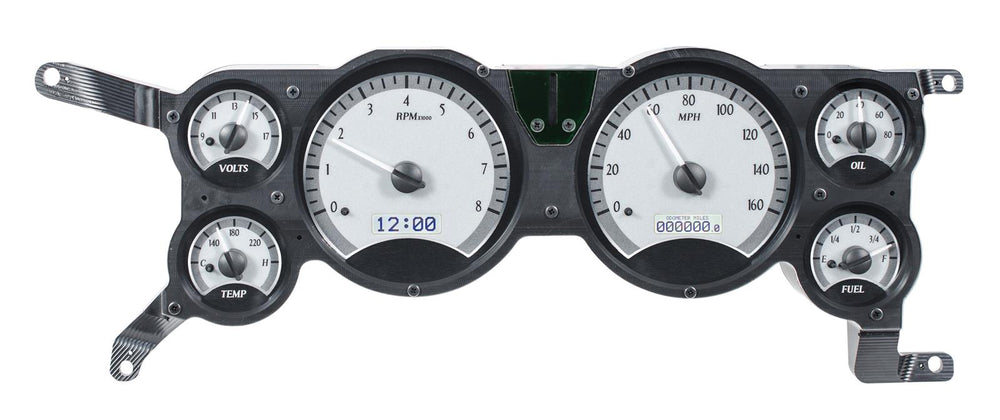 197986 MUSTANG VHX SYSTEM SILVER ALLOY STYLE FACE WHITE DISPLAY