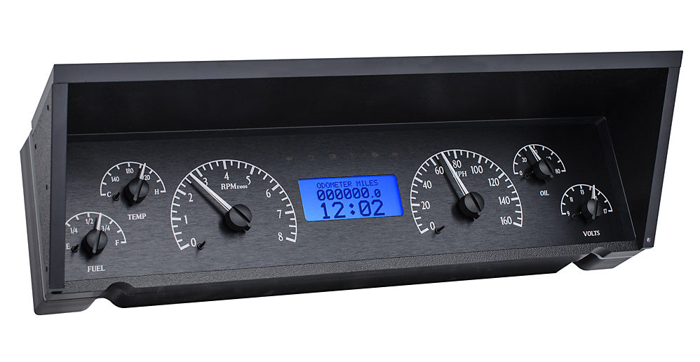 197790 IMPALA/CAPRICE VHX SYSTEM BLACK ALLOY STYLE FACE BLUE DISPLAY