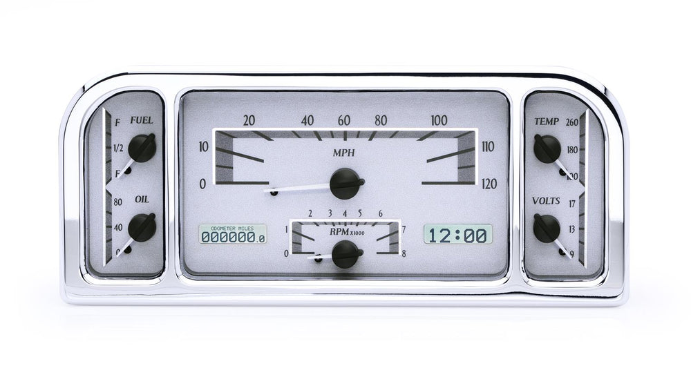 193738 FORD CAR VHX SYSTEM SILVER ALLOY STYLE FACE WHITE DISPLAY
